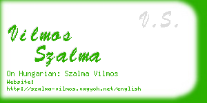 vilmos szalma business card